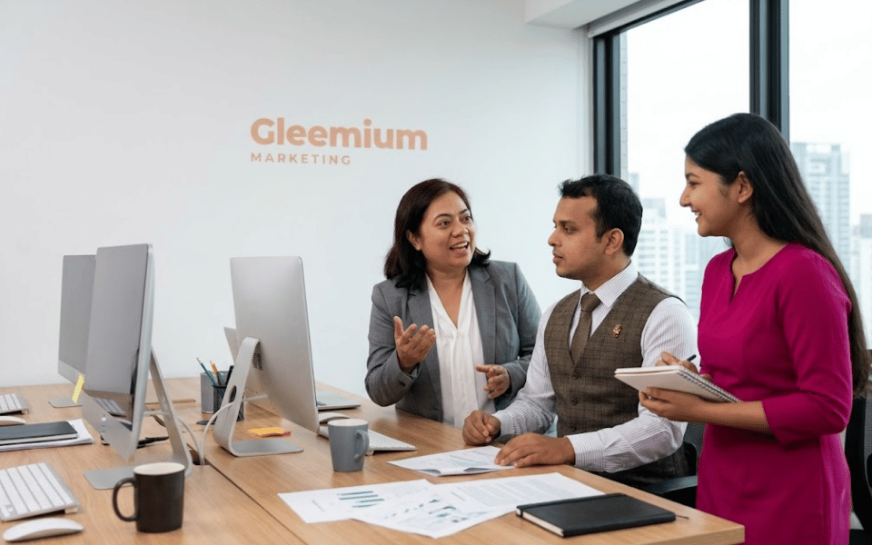 Kalamunda local SEO - Gleemium Marketing team discussing a Perth Hills SEO strategy for a Kalamunda home service trade business